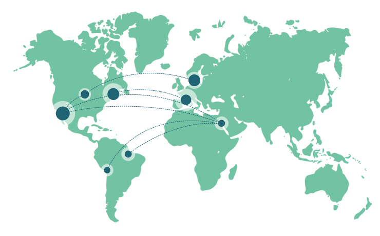 Map des échanges Sunco